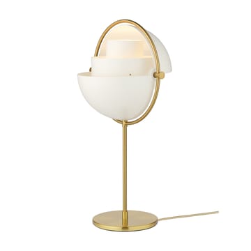 Lampa stołowa Multi-Lite - Mosiądz-biały - GUBI