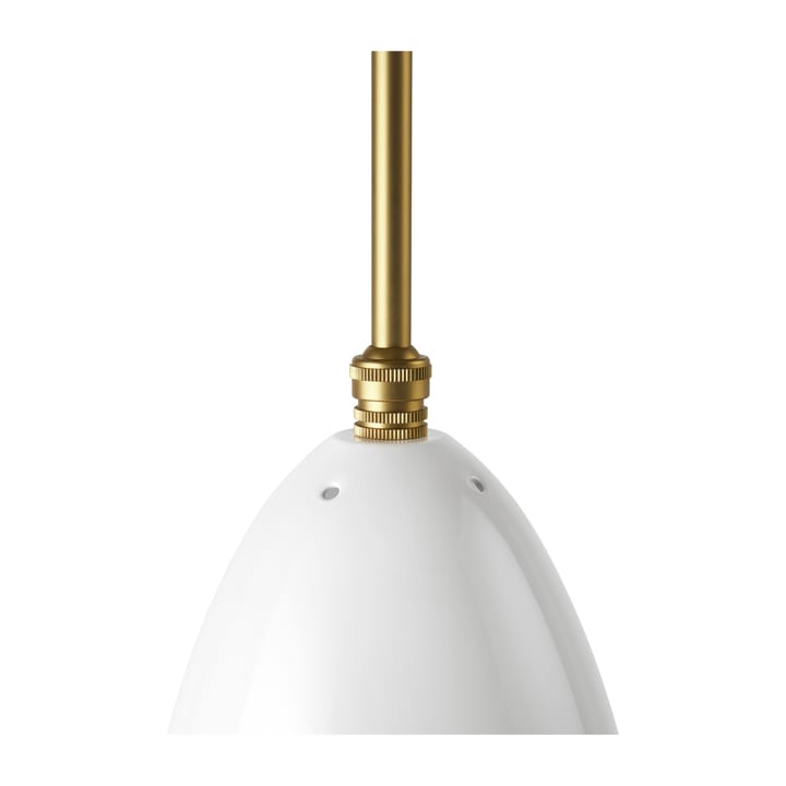 Lampa sufitowa Gräshoppa, Alabastrowy biały-mosiądz GUBI