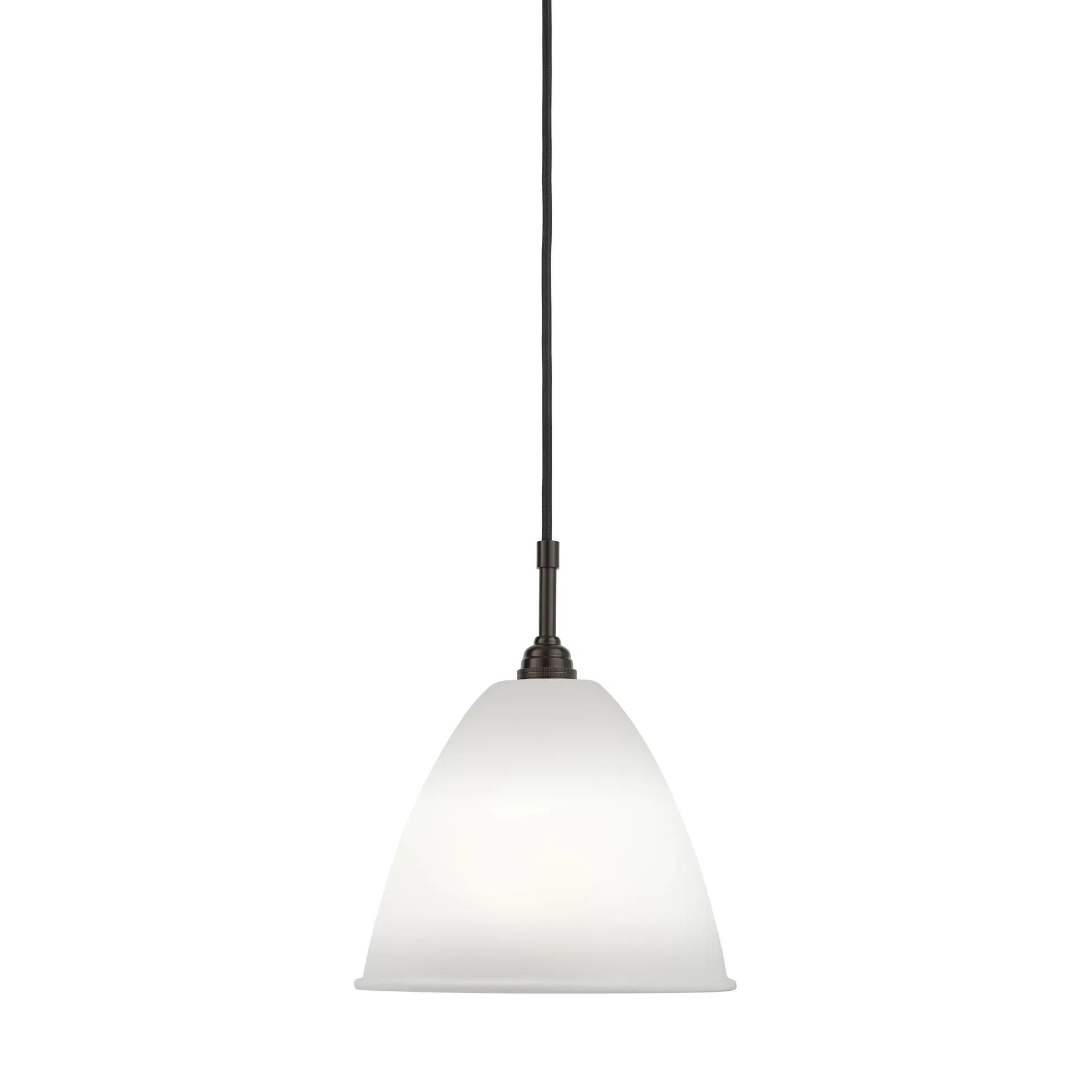 Lampa wisząca Bestlite BL9M, porcelana kostna - czarny GUBI
