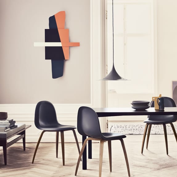 Lampa wisząca Semi Ø 47 cm, Antracite grey glossy GUBI