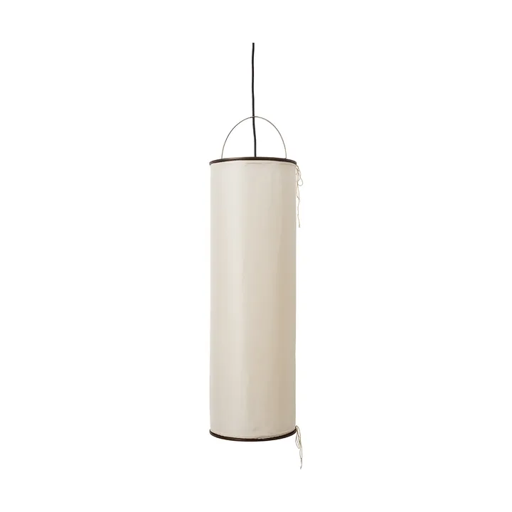 Lampa wisząca Silk Lantern - Natural white silk-półmatowy czarny - GUBI