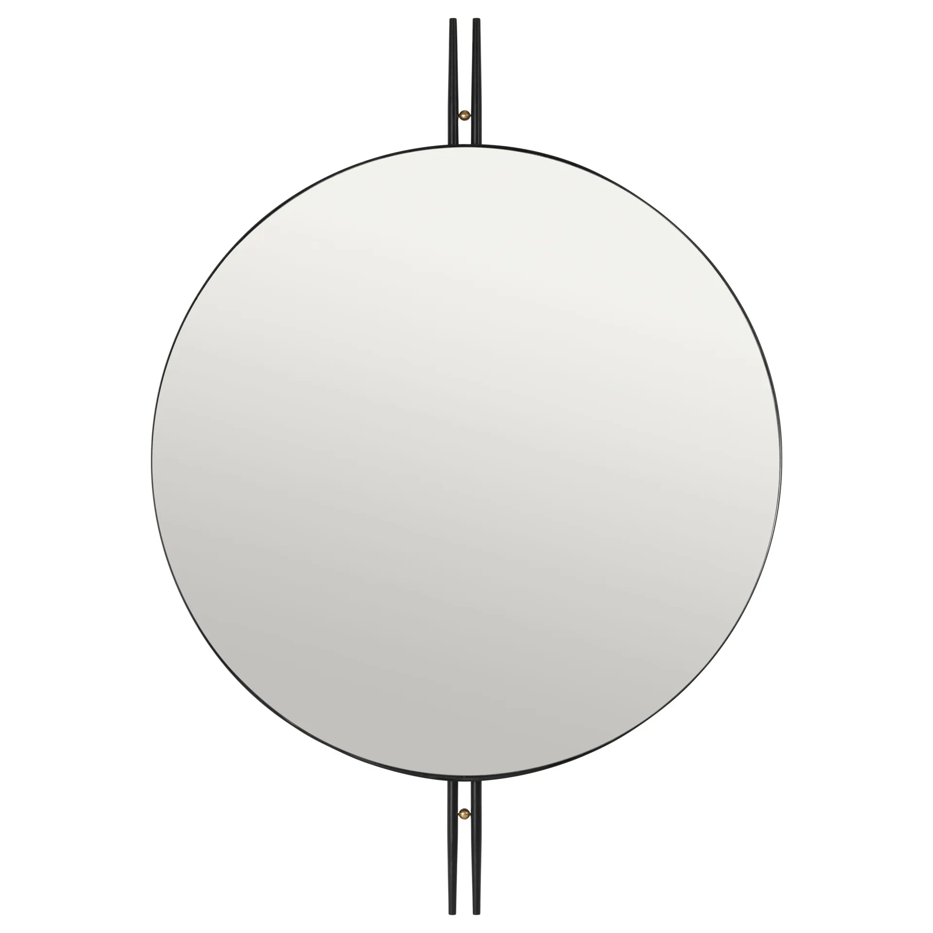Lustro ścienne IOI Ø80 cm, Czarny GUBI