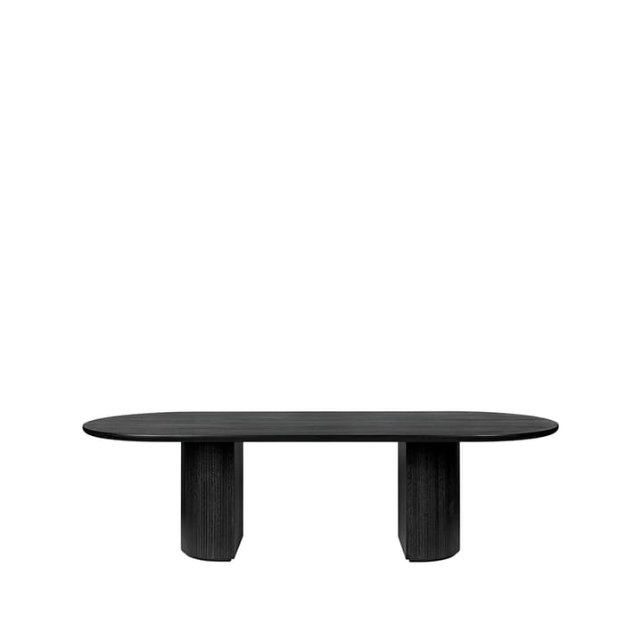 Moon stół ellips - oak brown/black stained - GUBI