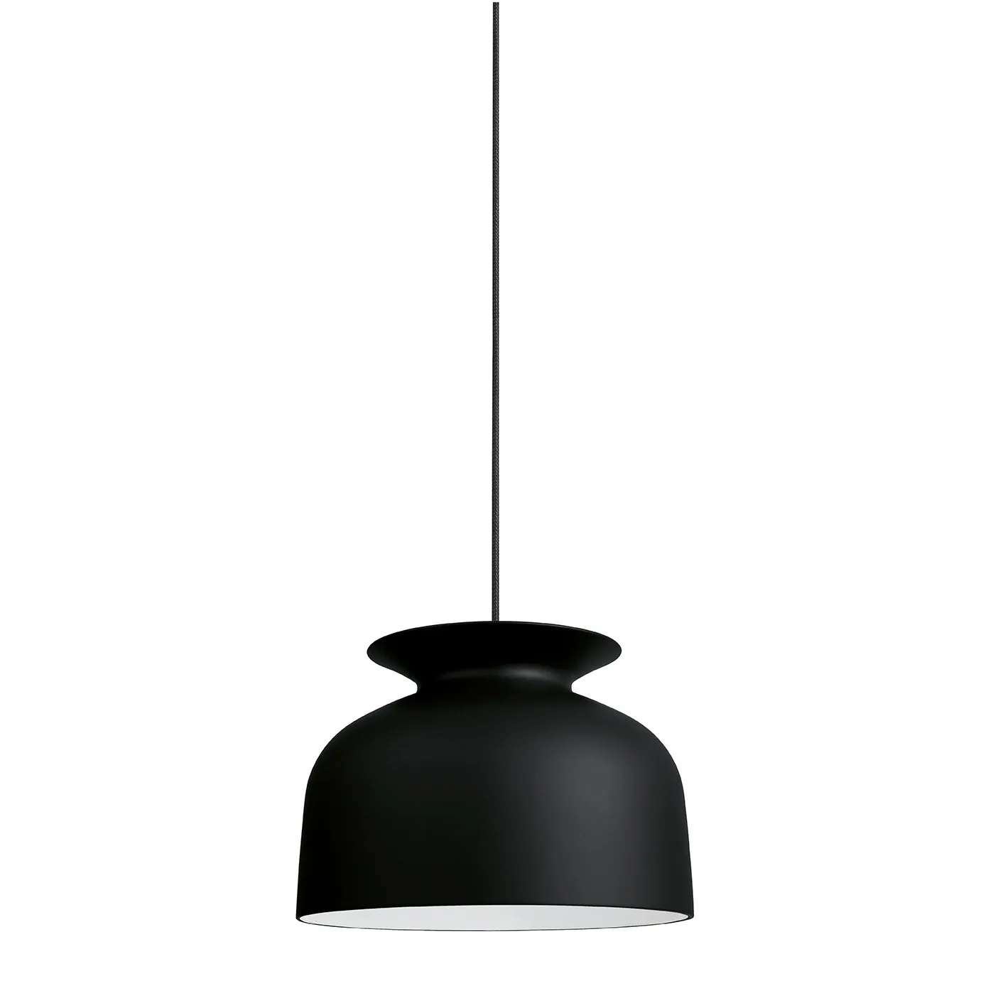 Okrągła lampa sufitowa duża, charcoal black (czarny) GUBI