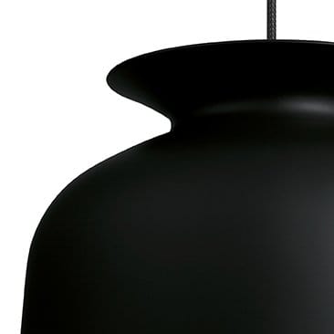 Okrągła lampa sufitowa duża - charcoal black (czarny) - GUBI