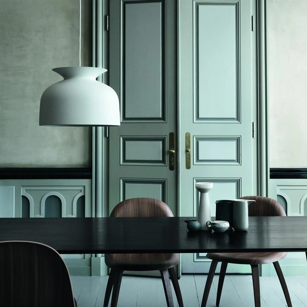 Okrągła lampa sufitowa duża, matt white (biały) GUBI