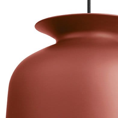 Okrągła lampa sufitowa duża, rusty red (czerwony) GUBI