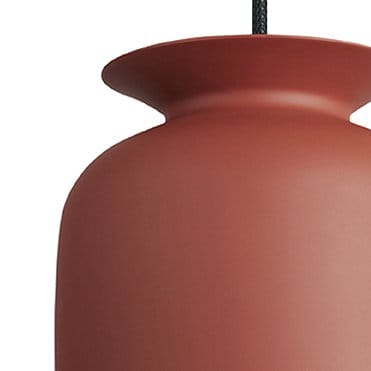 Okrągła lampa sufitowa mała, rusty red (czerwony) GUBI
