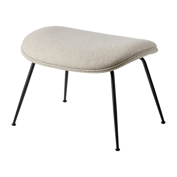 Podnóżek Beetle Ottoman w całości tapicerowany conic base - Plain 0025-black - GUBI