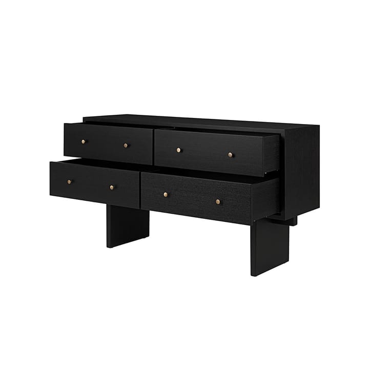 Private sideboard, czarny, barwione na czarno dąb GUBI