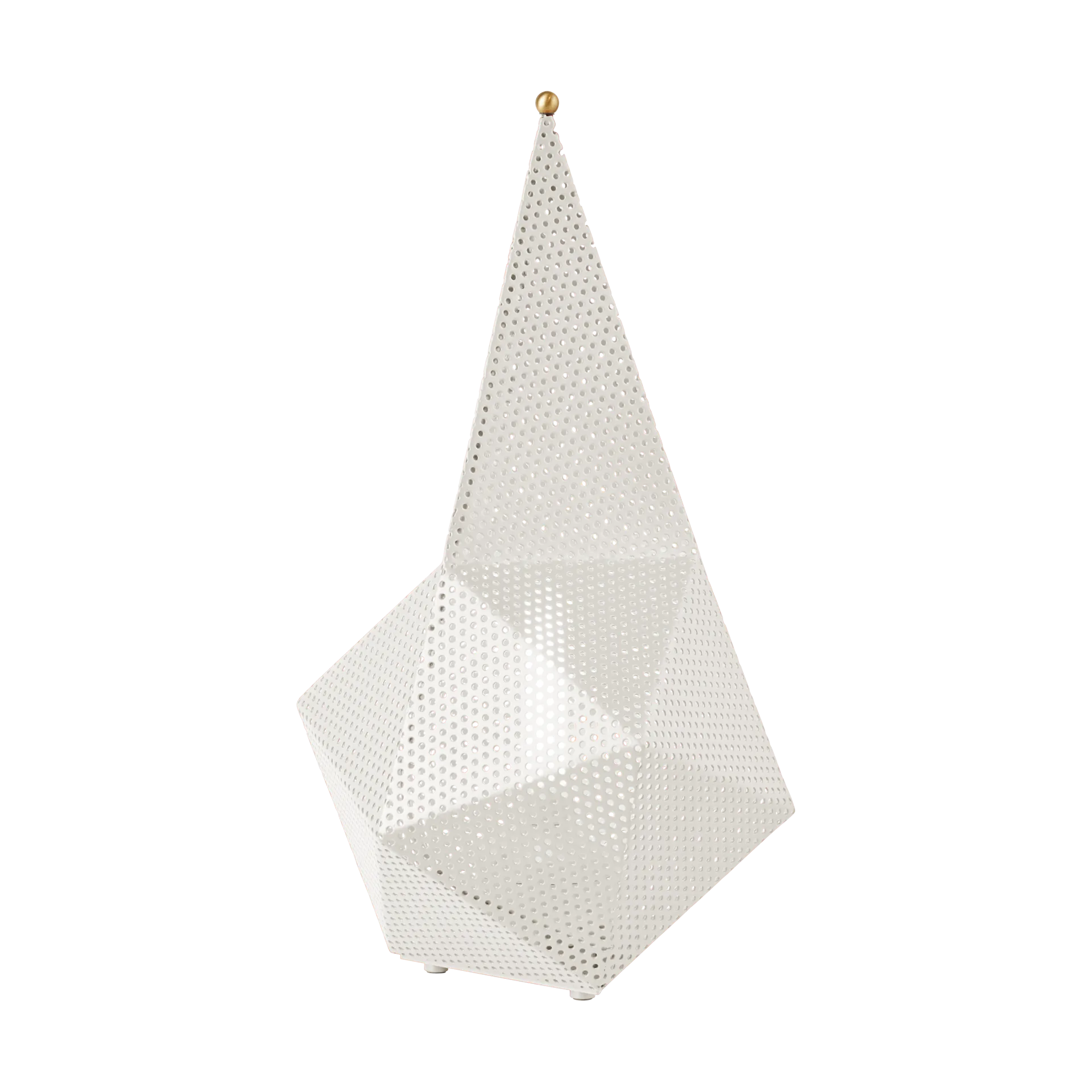 Przenośna lampa Bagdad, Cream white semi matt GUBI