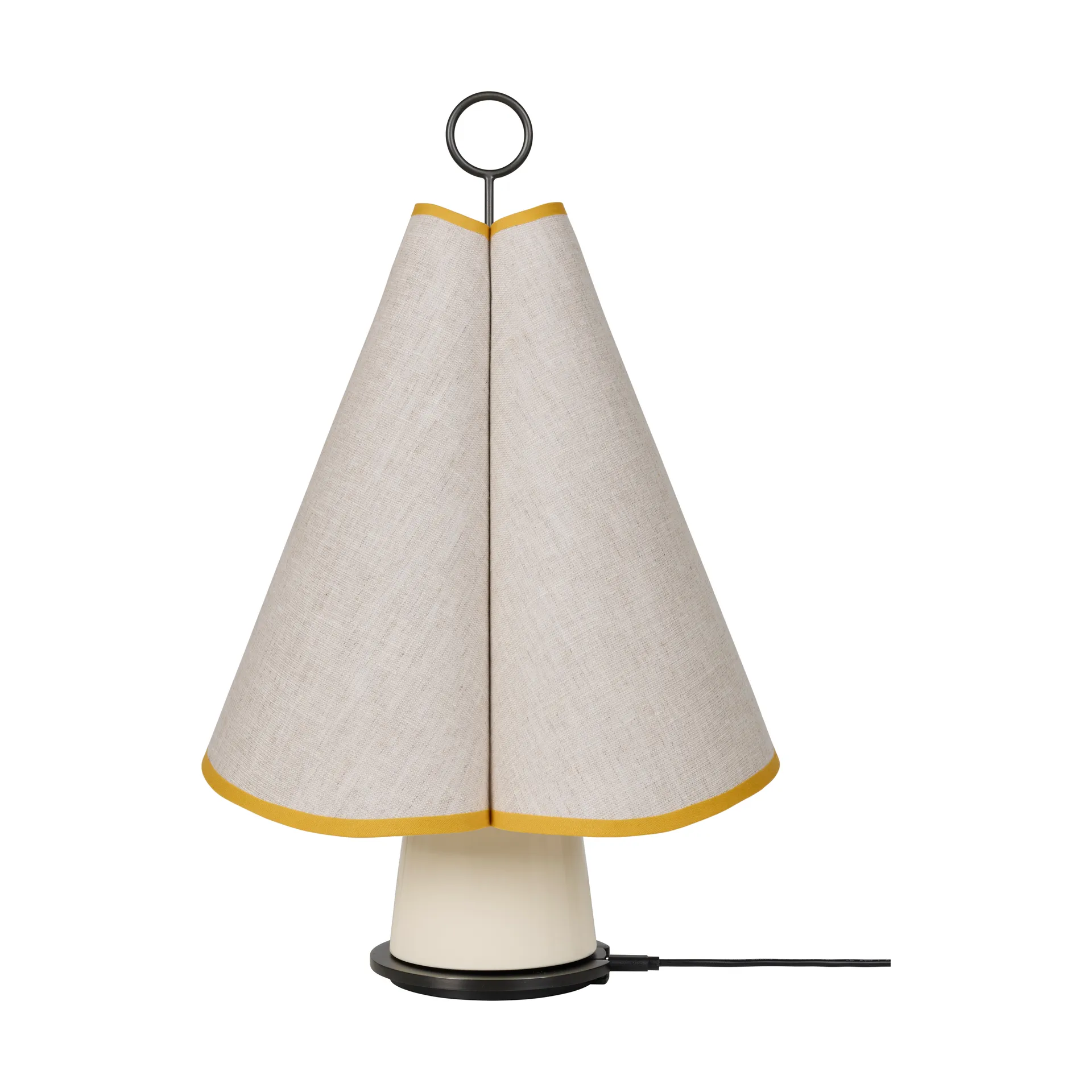 Przenośna lampa stołowa Hornbæk, Poppy yellow GUBI