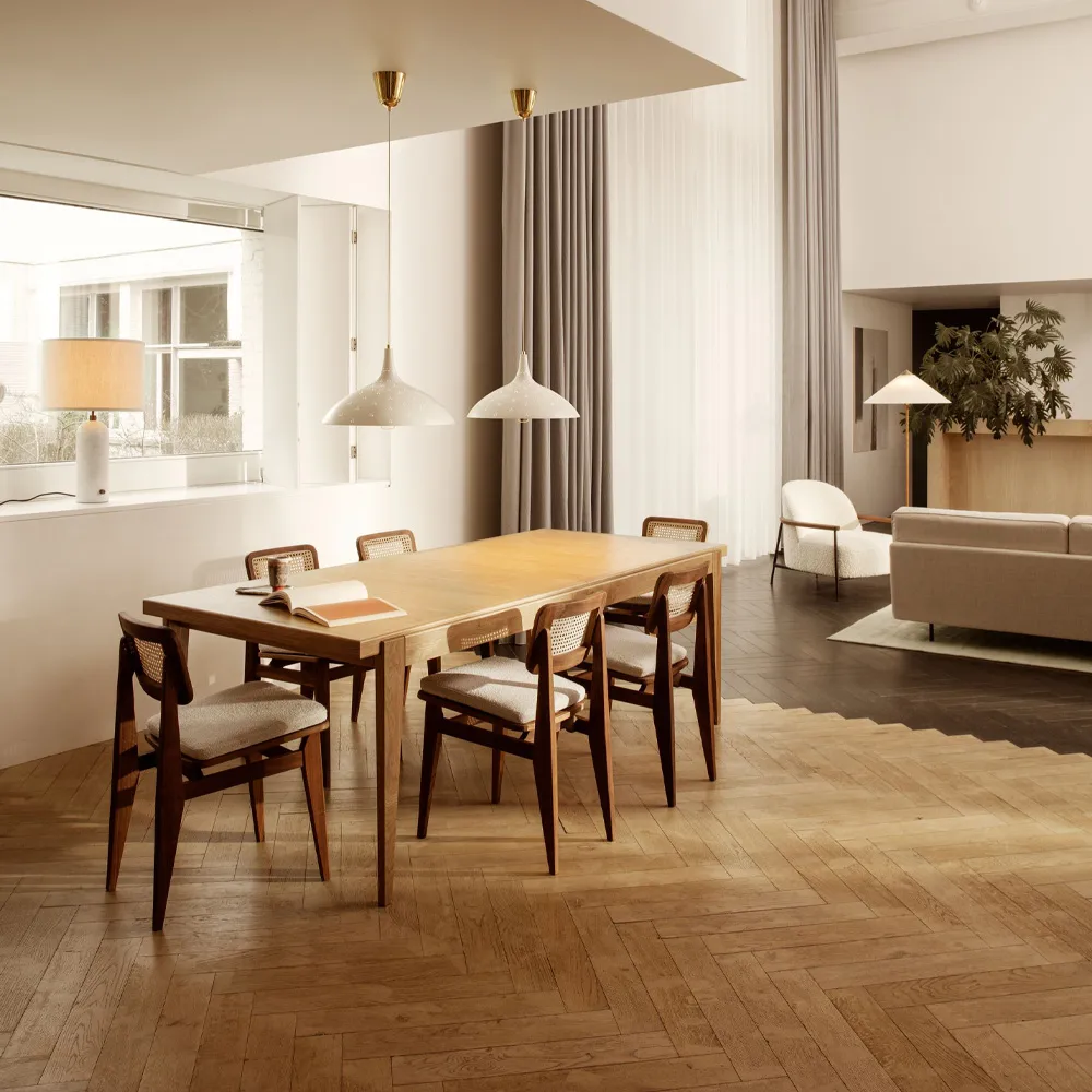 S-table stół , dąb lakierowany mat, extendable GUBI