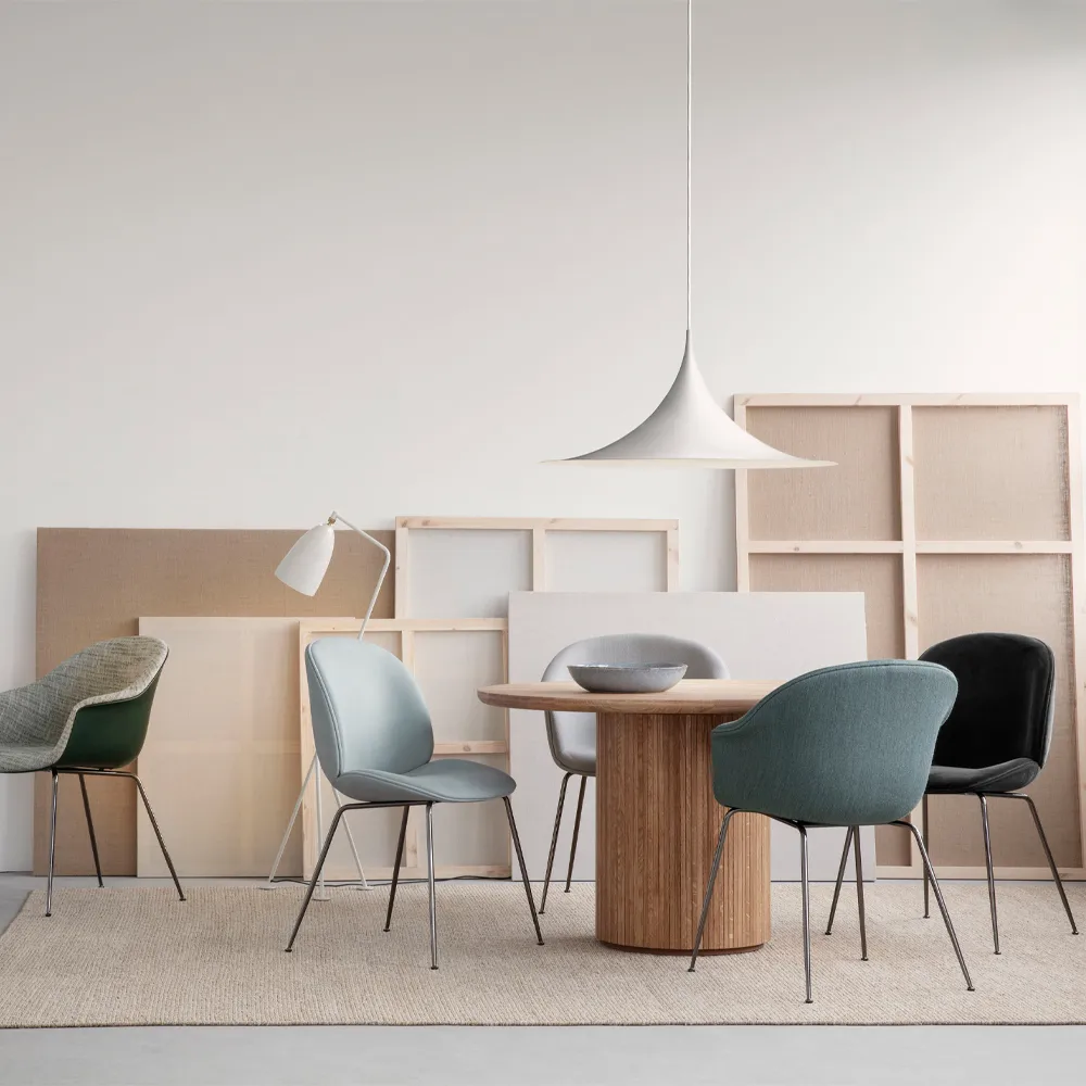 Semi lampa wisząca Ø90 cm, Black semi matowy GUBI