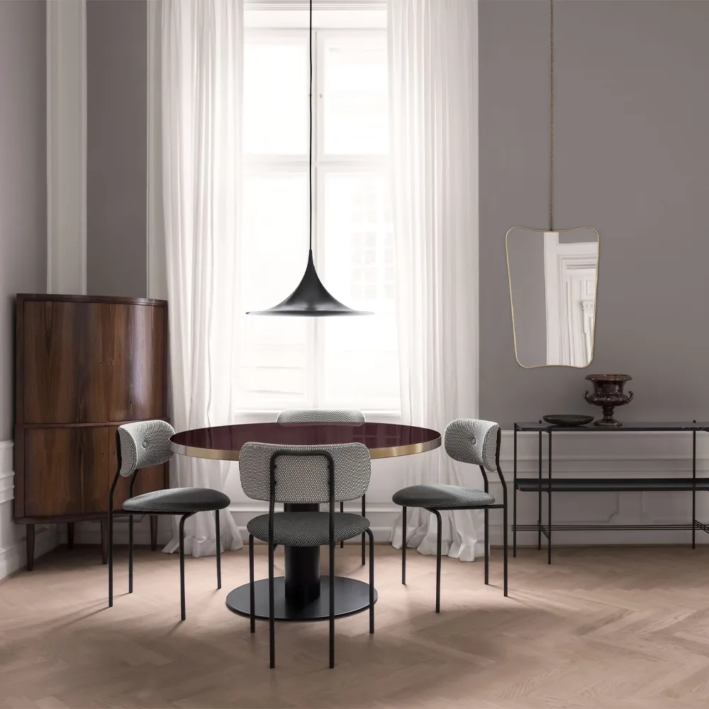 Semi lampa wisząca Ø90 cm, Black semi matowy GUBI