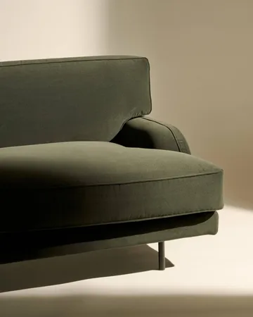 Sofa 2-osobowa Flaneur - Asator 0984-matowa czerń, 2-osobowa - GUBI