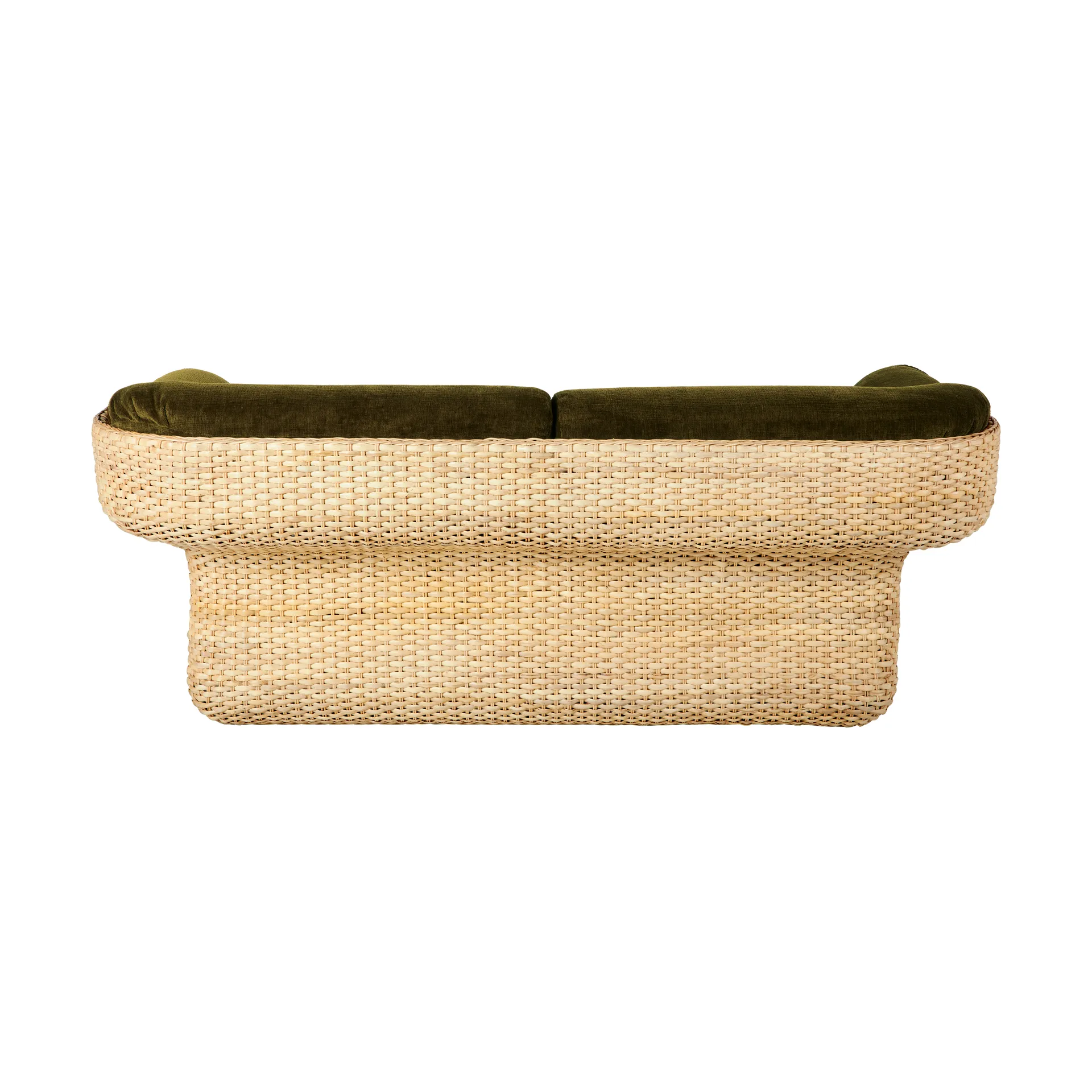 Sofa 2-osobowa tapicerowana Basket, Mumble Glamour Group 40-rattan GUBI