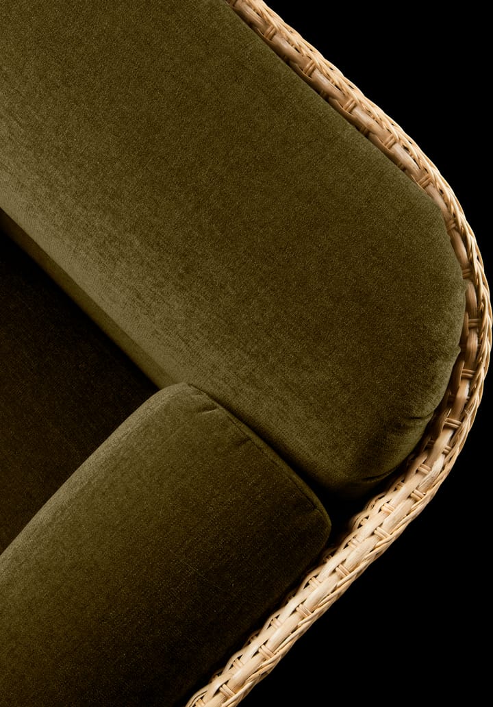 Sofa 2-osobowa tapicerowana Basket, Mumble Glamour Group 40-rattan GUBI