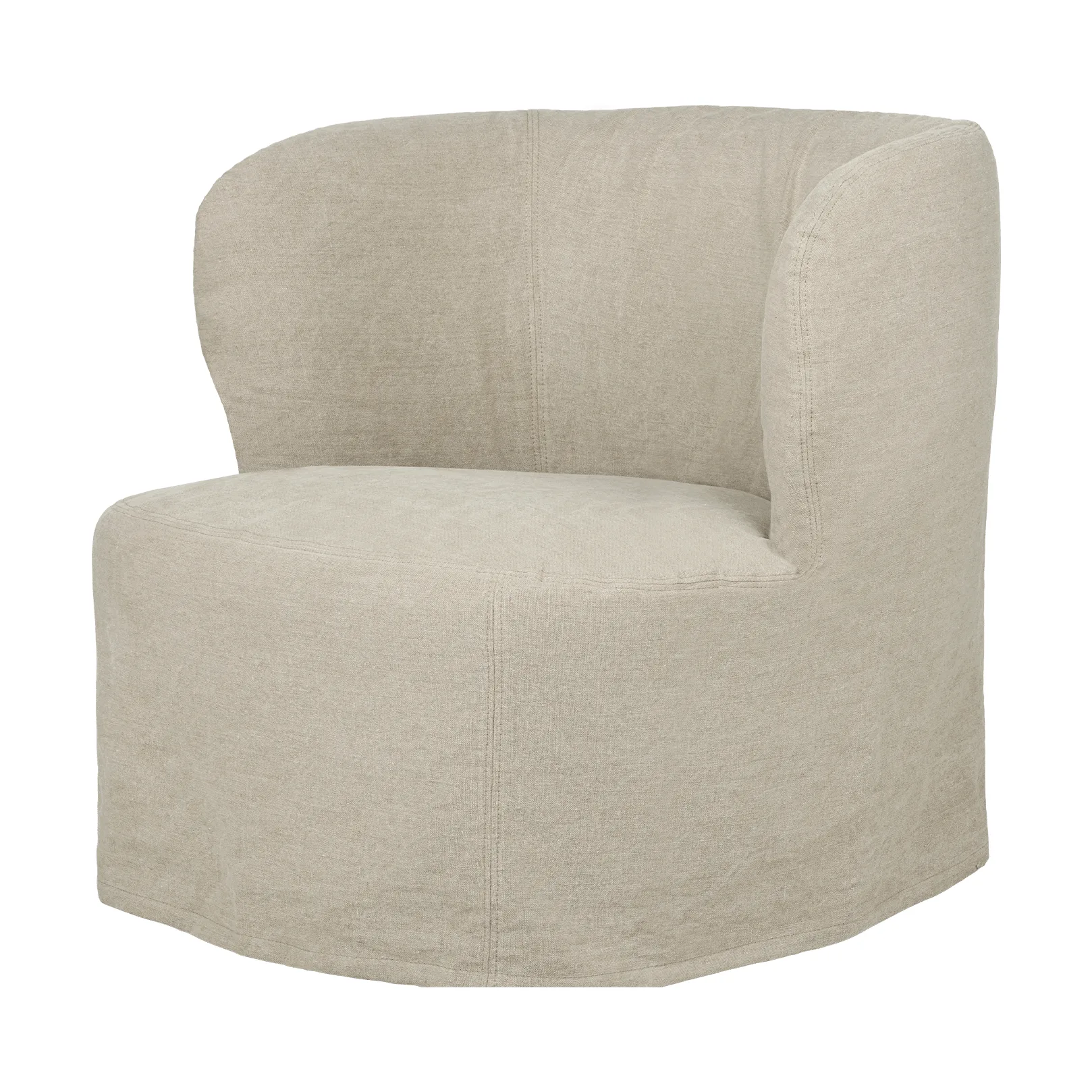Stay Slipcover fotel lounge, Linen 0023, duży GUBI