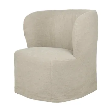 Stay Slipcover fotel lounge - Linen 0023, mały - GUBI