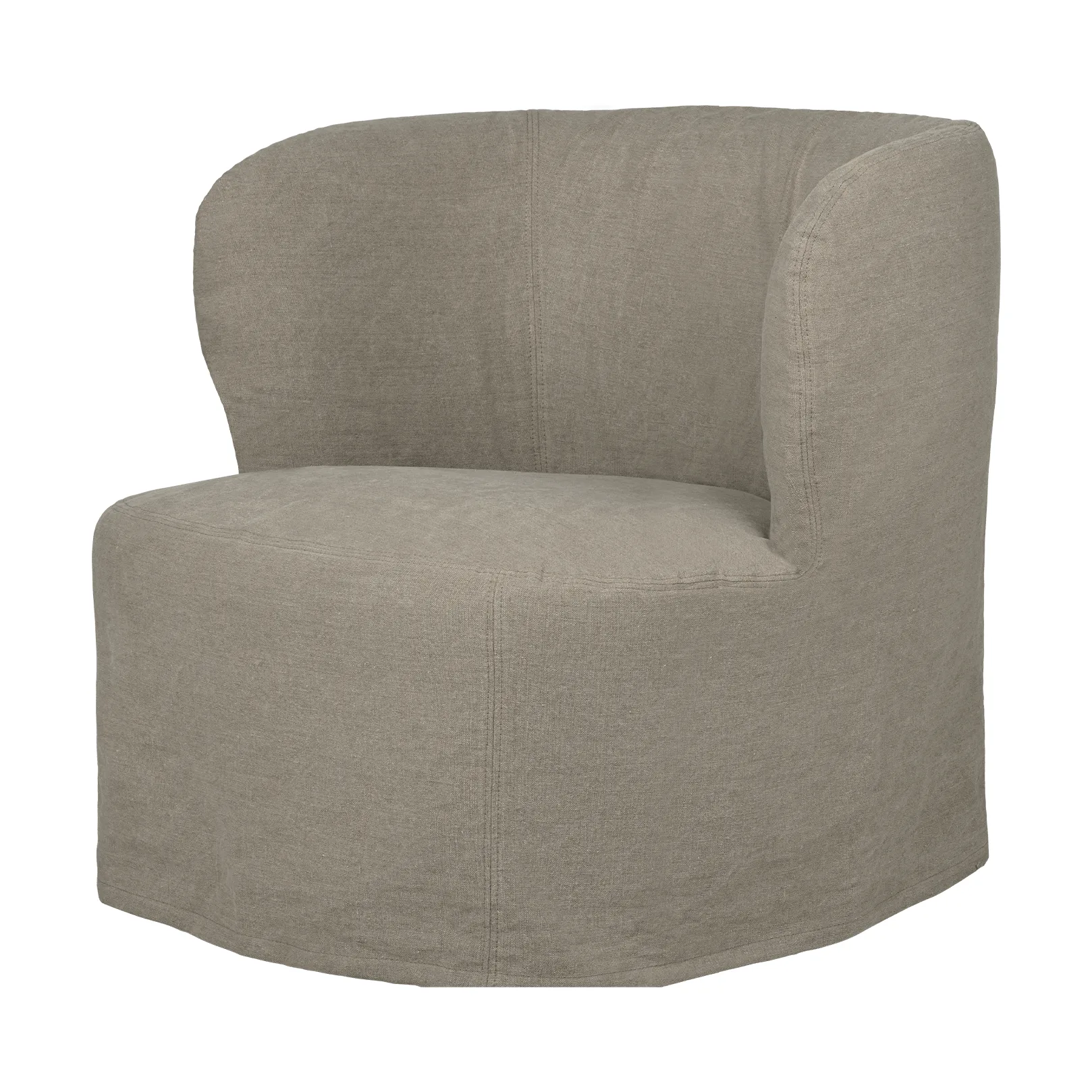Stay Slipcover fotel lounge, Linen 0024, duży GUBI