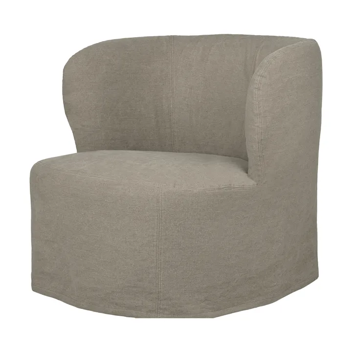 Stay Slipcover fotel lounge - Linen 0024, duży - GUBI