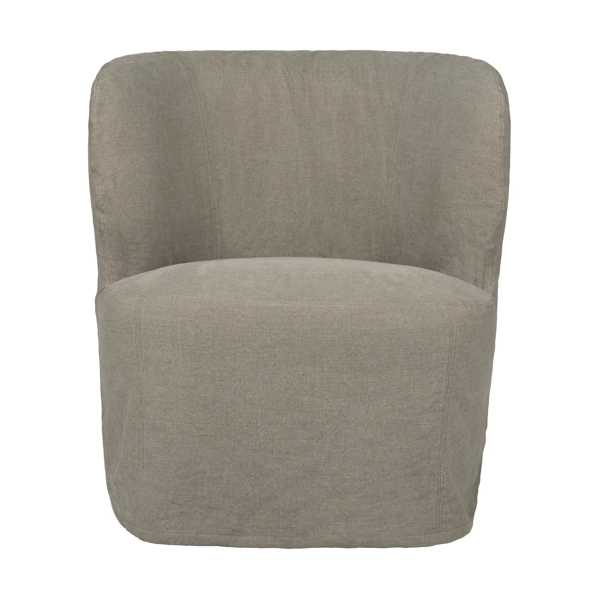 Stay Slipcover fotel lounge, Linen 0024, mały GUBI