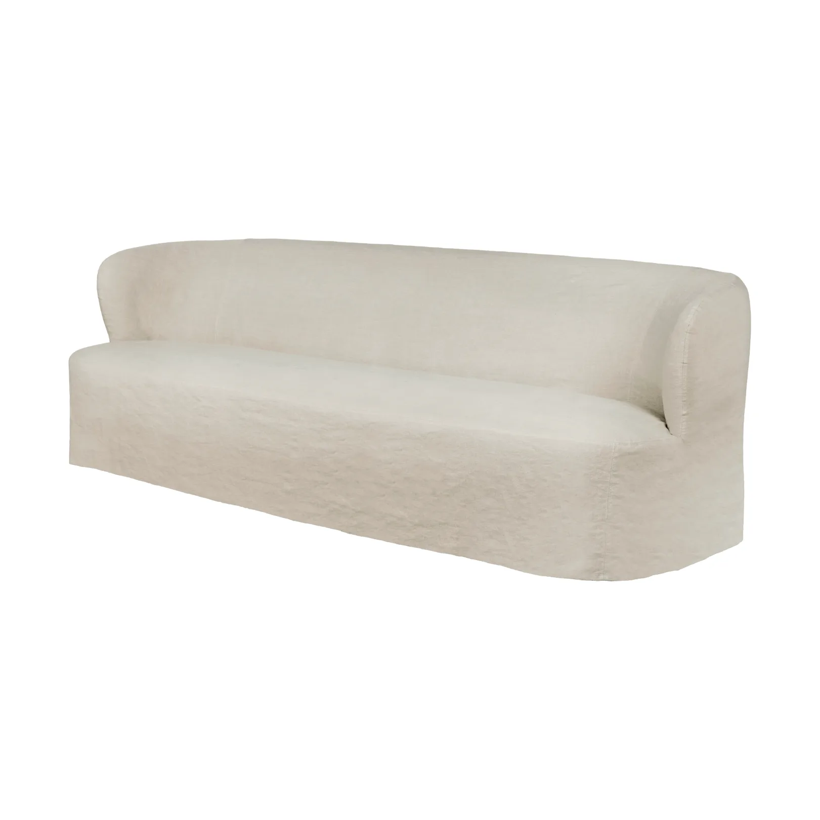 Stay Slipcover sofa, Linen 0023, 260x95 cm, 4-osobowa sofa GUBI