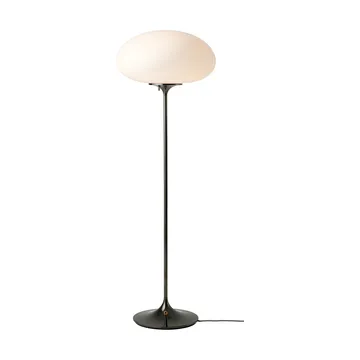 Stemlite lampa podłogowa - Black Chrome - szkło opalowe 110 cm - GUBI