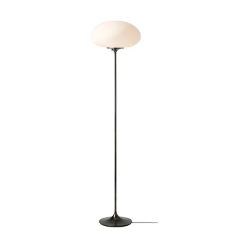 Stemlite lampa podłogowa - Black Chrome - szkło opalowe 150 cm - GUBI