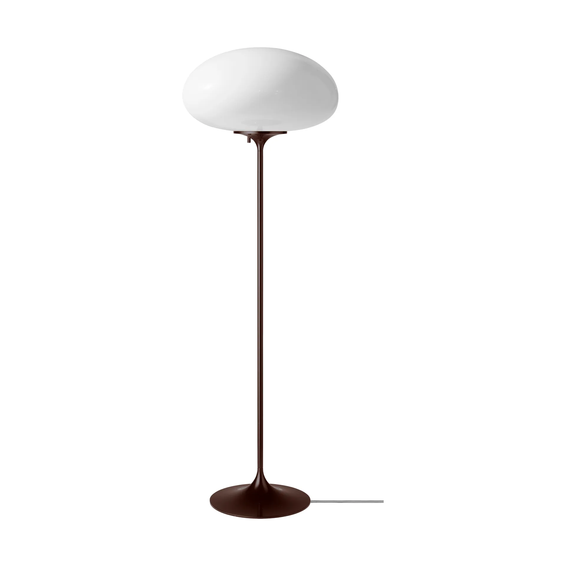 Stemlite lampa podłogowa, Black Red - szkło opalowe, 110 cm GUBI