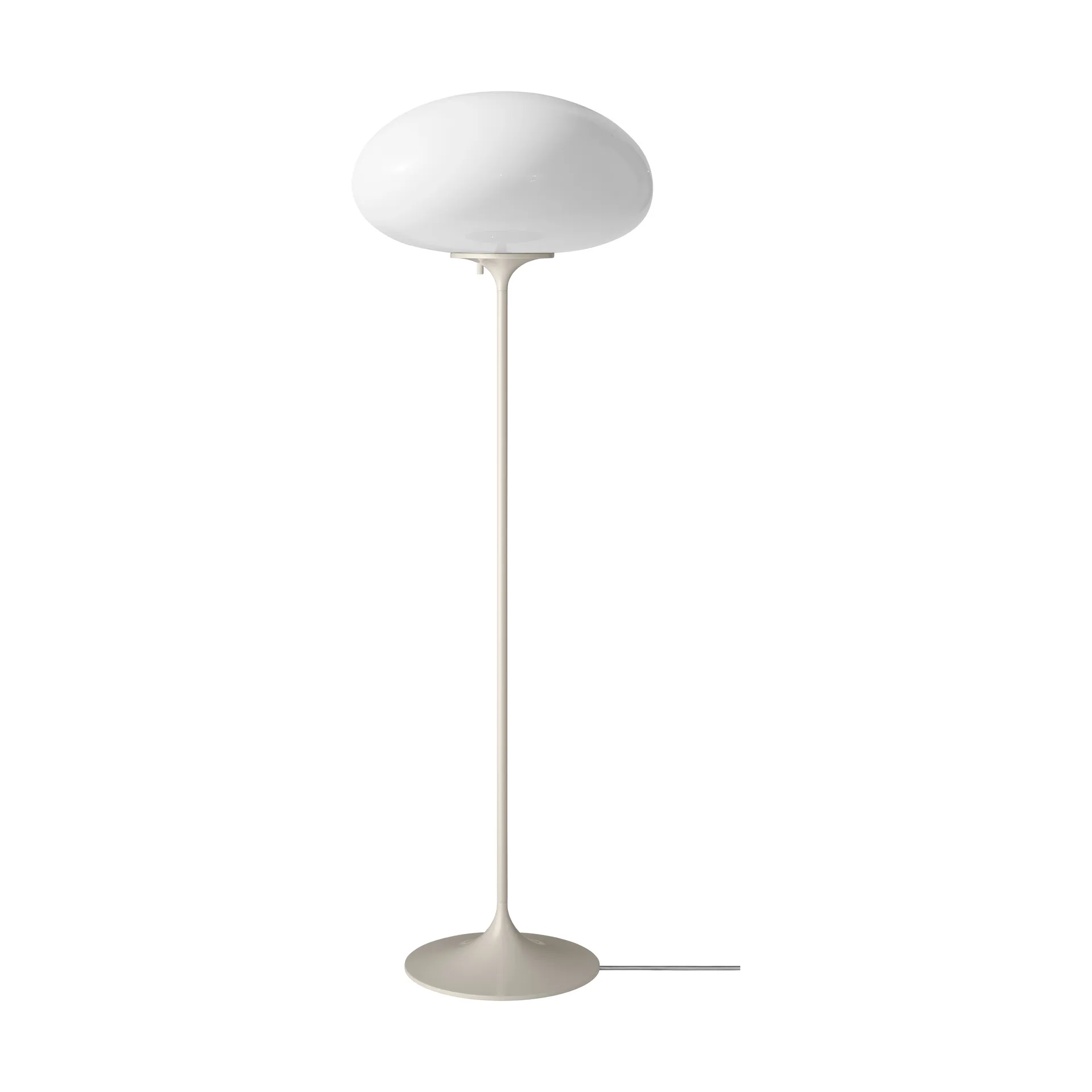 Stemlite lampa podłogowa, Pebble Grey - szkło opalowe, 110 cm GUBI
