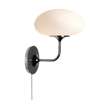 Stemlite lampa ścienna - Black Crome - szkło opalowe - GUBI