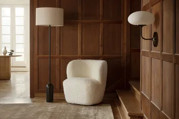 Stemlite lampa ścienna - Szkło chromowane czarne matowe - GUBI