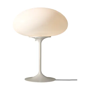 Stemlite lampa stołowa - Pebble Grey - szkło opalowe, 42 cm - GUBI