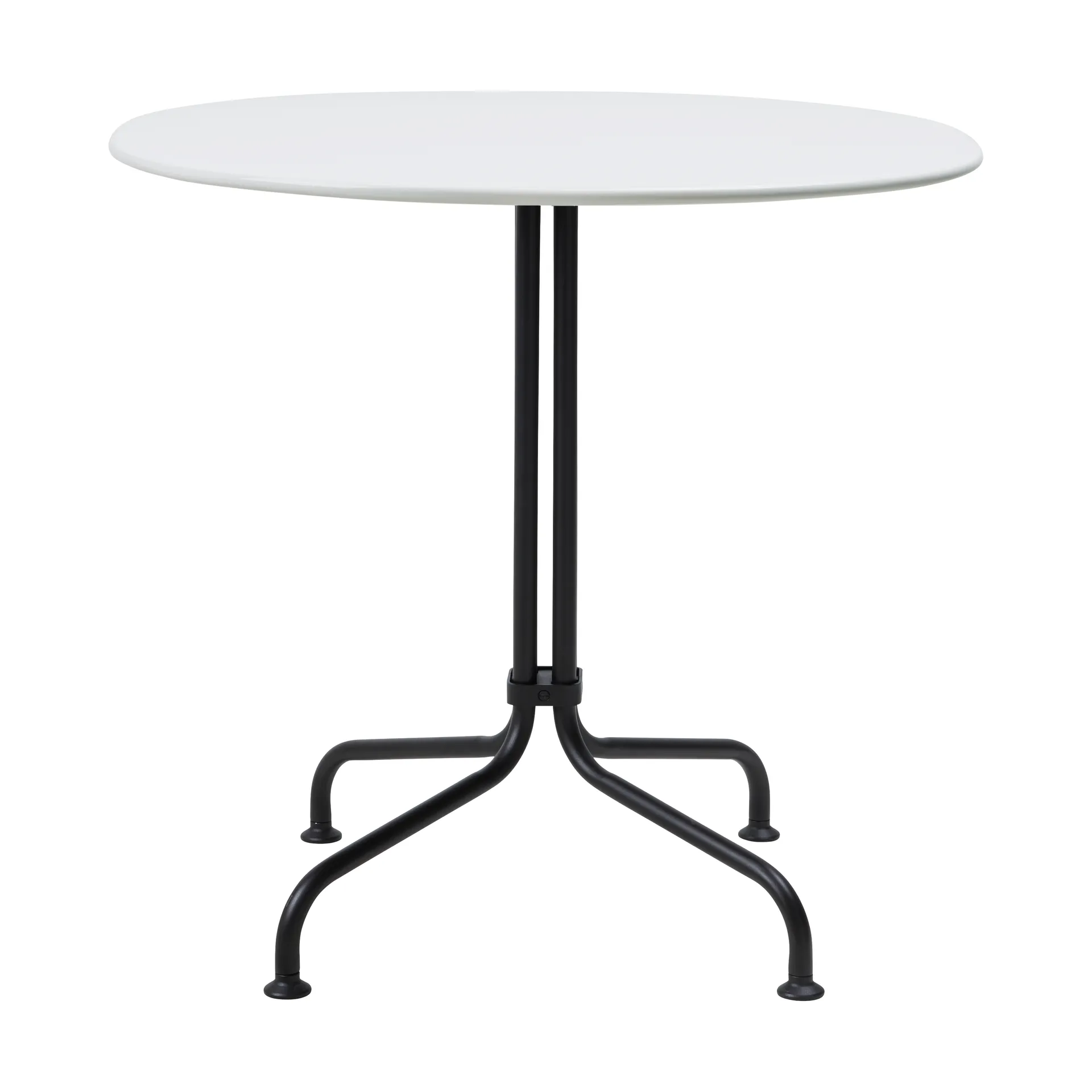 Stół Carmel Bistro 75x75 cm, Clam white-black semi matt GUBI