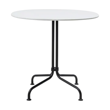 Stół Carmel Bistro 75x75 cm - Clam white-black semi matt - GUBI