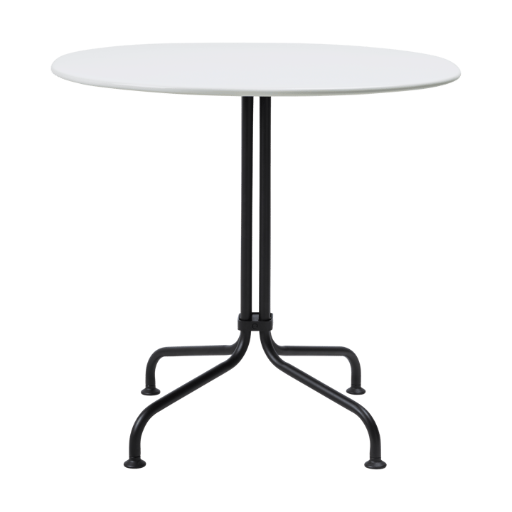 Stół Carmel Bistro 75x75 cm - Clam white-black semi matt - GUBI