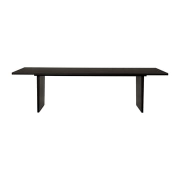 Stół jadalniany Private 100x260 cm - Brązowy- dąb bejcowany na czarno - GUBI