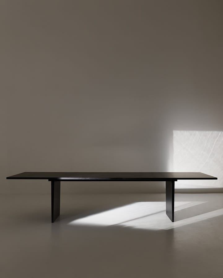 Stół jadalniany Private 100x260 cm, Brązowy- dąb bejcowany na czarno GUBI