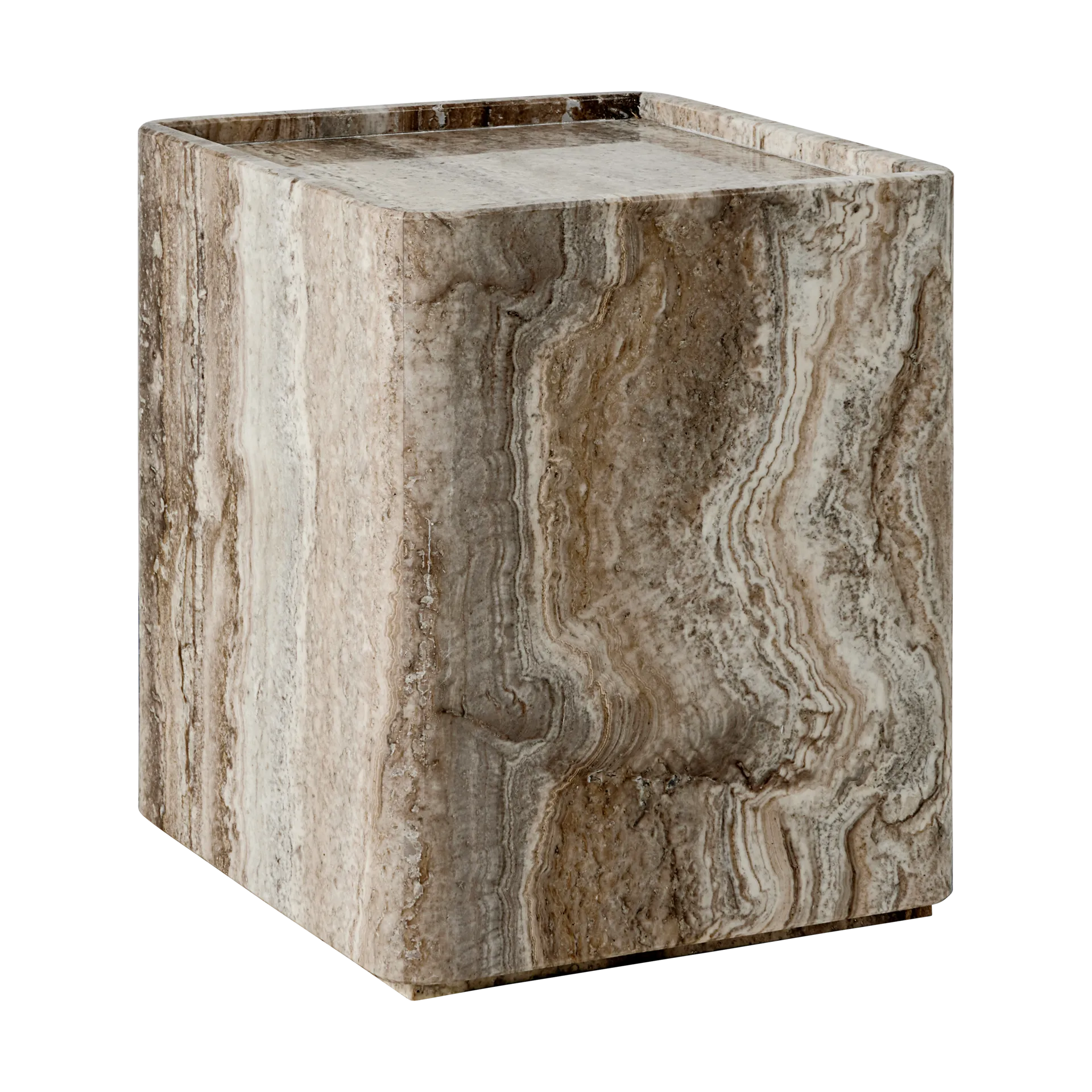 Stolik boczny Pietra 33x33x40 cm, Lively sepia GUBI