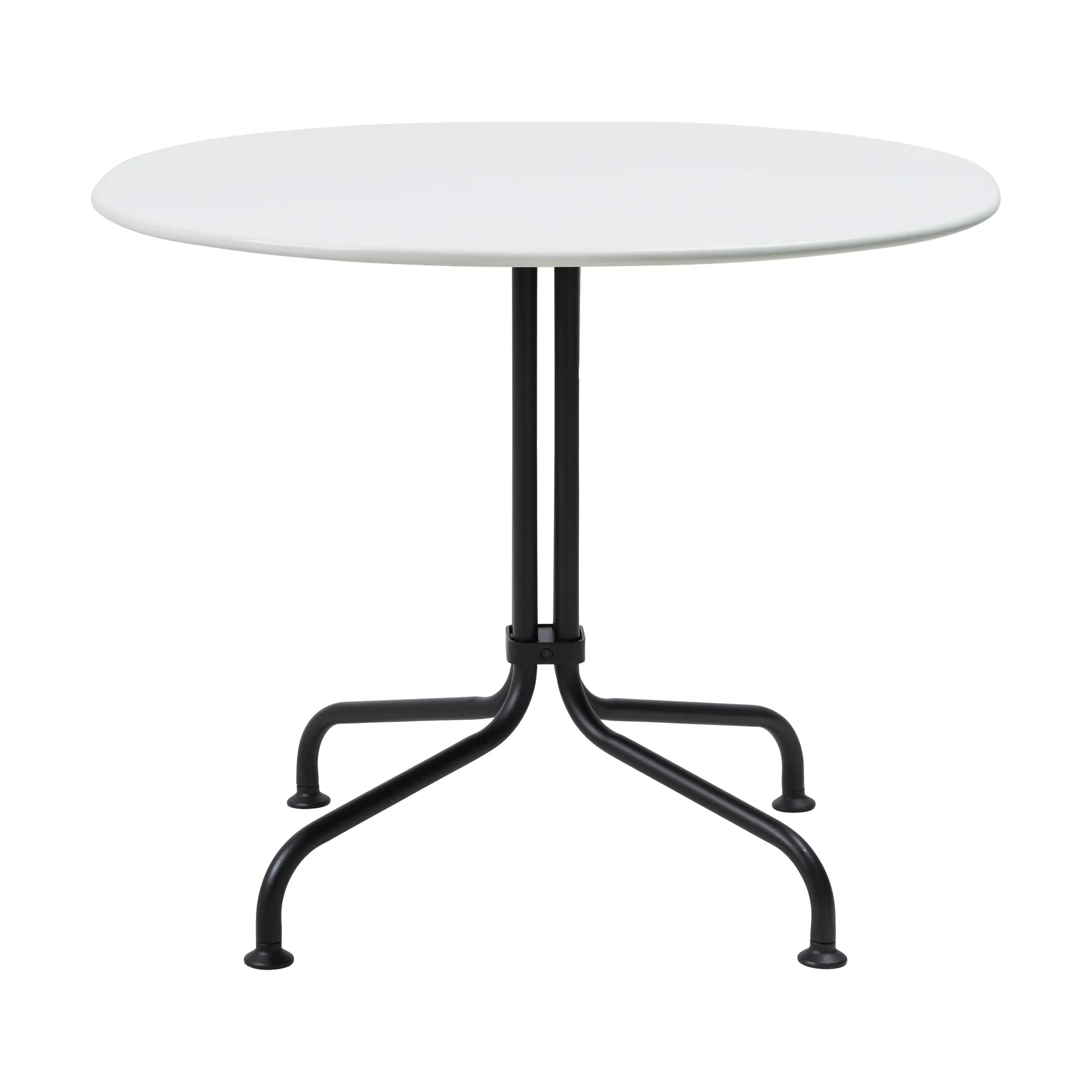 Stolik kawowy Carmel Bistro 75x75 cm, Clam white-black semi matt GUBI