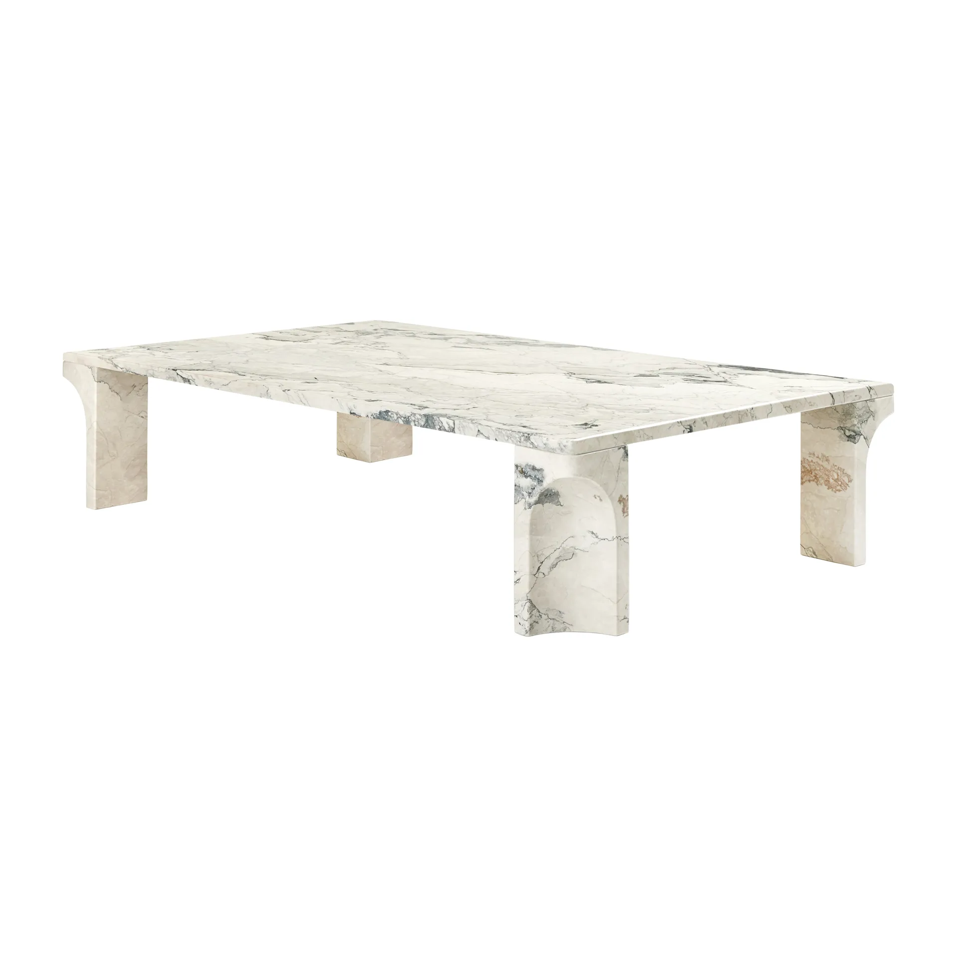 Stolik kawowy Doric 80x140 cm, Electric grey GUBI