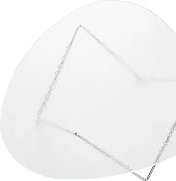 Stolik kawowy Pedrera - Chrom-strukturalne szkło przezroczyste - GUBI