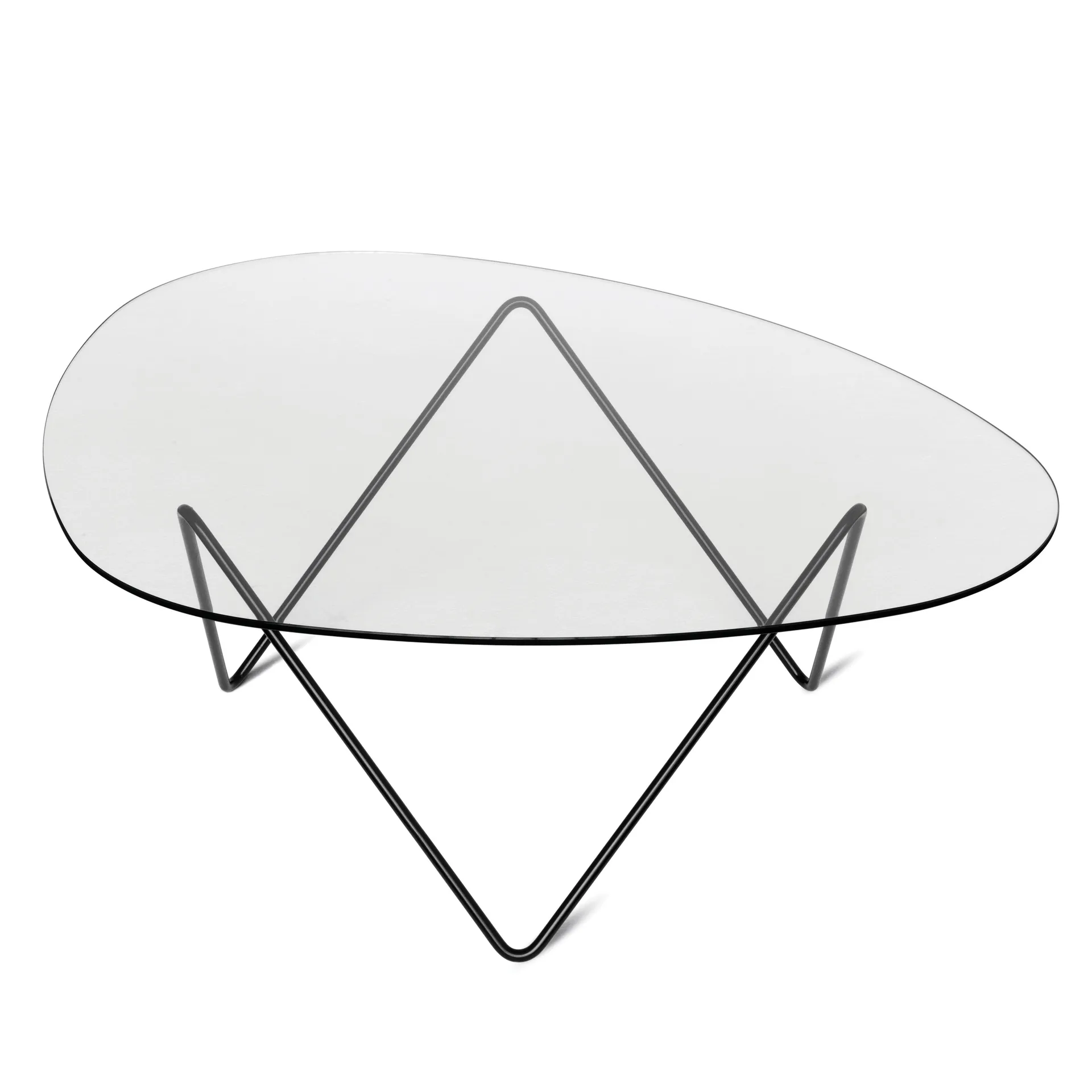 Stolik kawowy Pedrera, czarne nogi GUBI