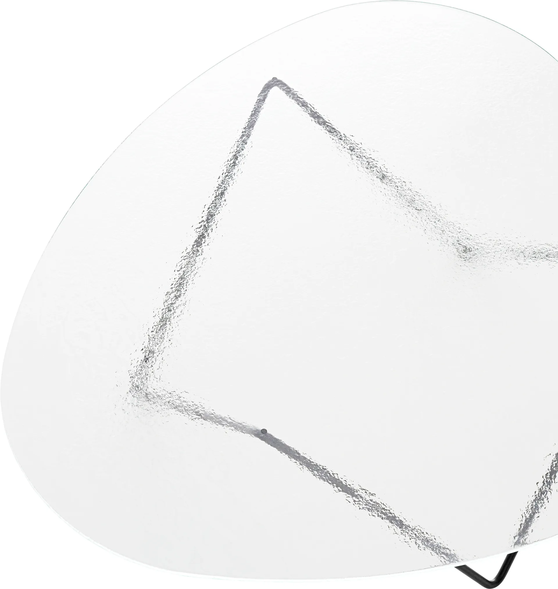 Stolik kawowy Pedrera, Czarny półmat-przezroczyste szkło strukturalne GUBI