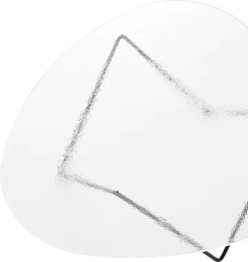 Stolik kawowy Pedrera - Czarny półmat-przezroczyste szkło strukturalne - GUBI