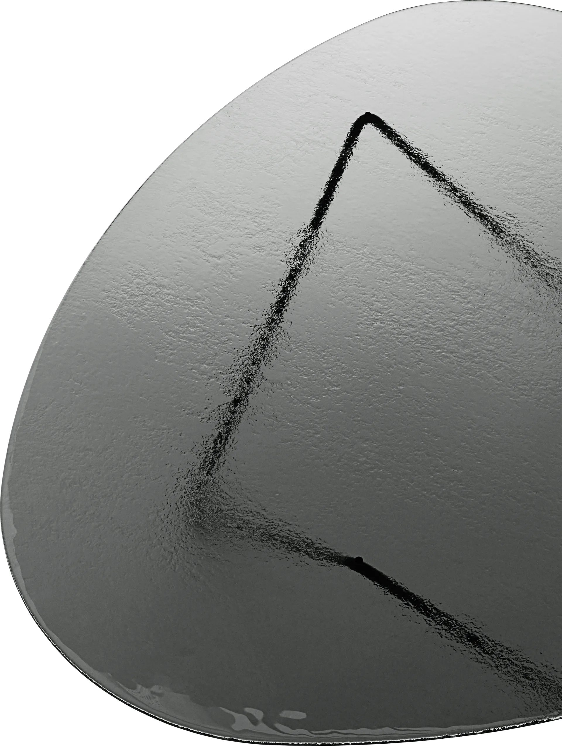 Stolik kawowy Pedrera, Czarny półmat–szkło strukturalne smoke GUBI