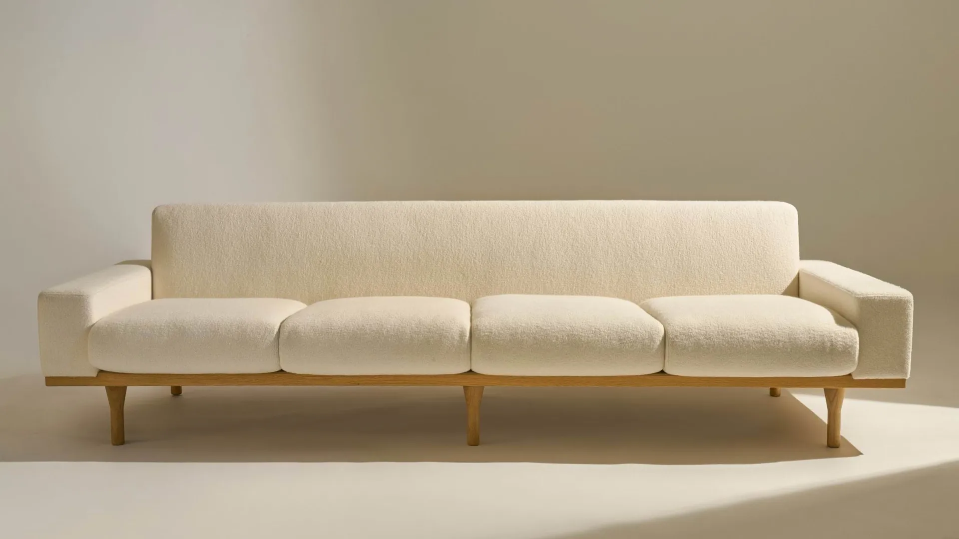 SW50 sofa, Harp 24 Ivory-olejowany dąb, 4-osobowa GUBI