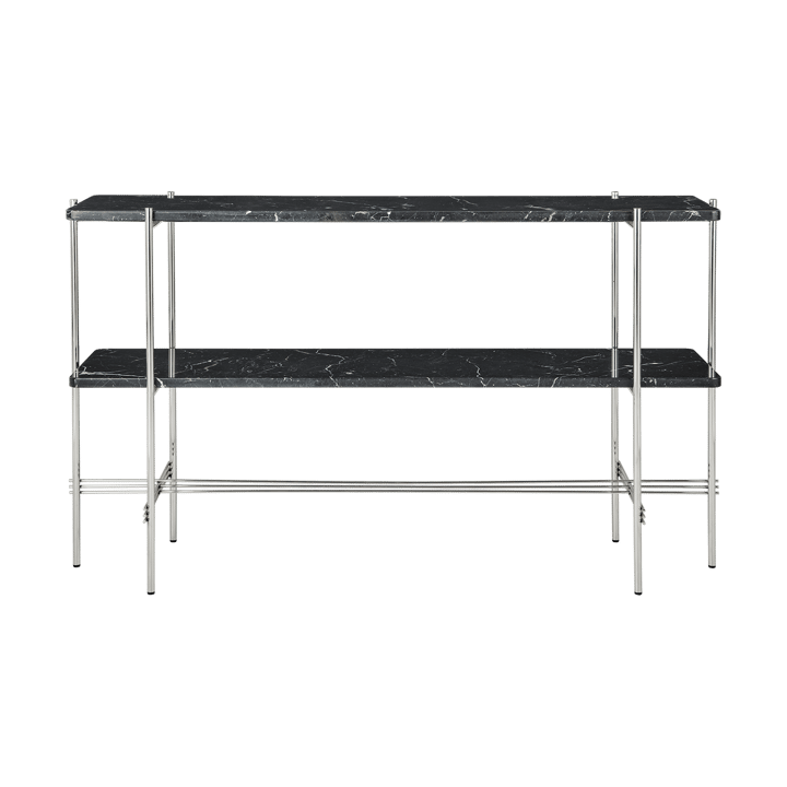 TS Console 2 stolik konsoli - Black marquina marble-stal - GUBI